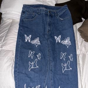 jeans with print